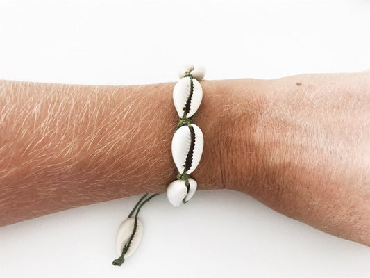 Bracelet coquillages | Seaside kaki