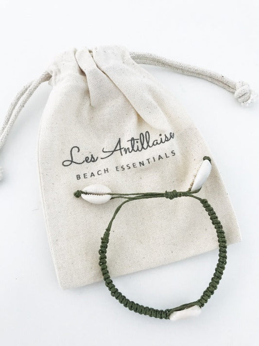 Bracelet coquillage | Shell kaki