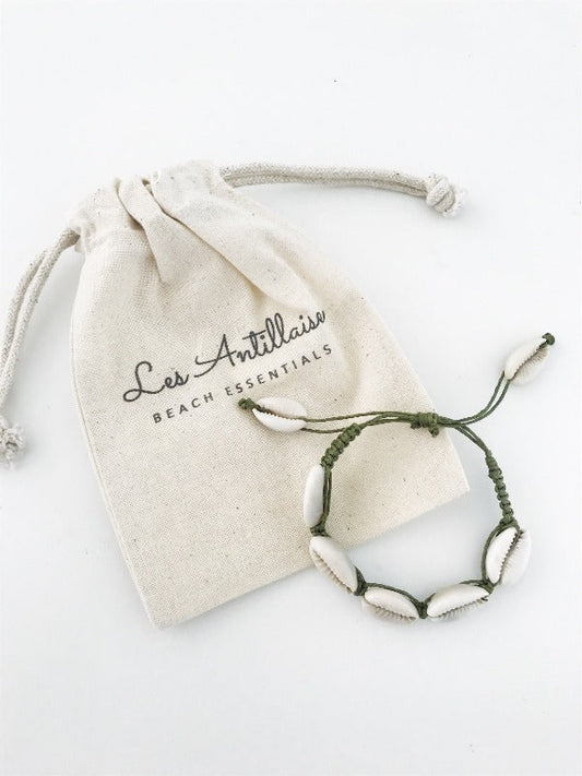 Bracelet coquillages | Seaside kaki